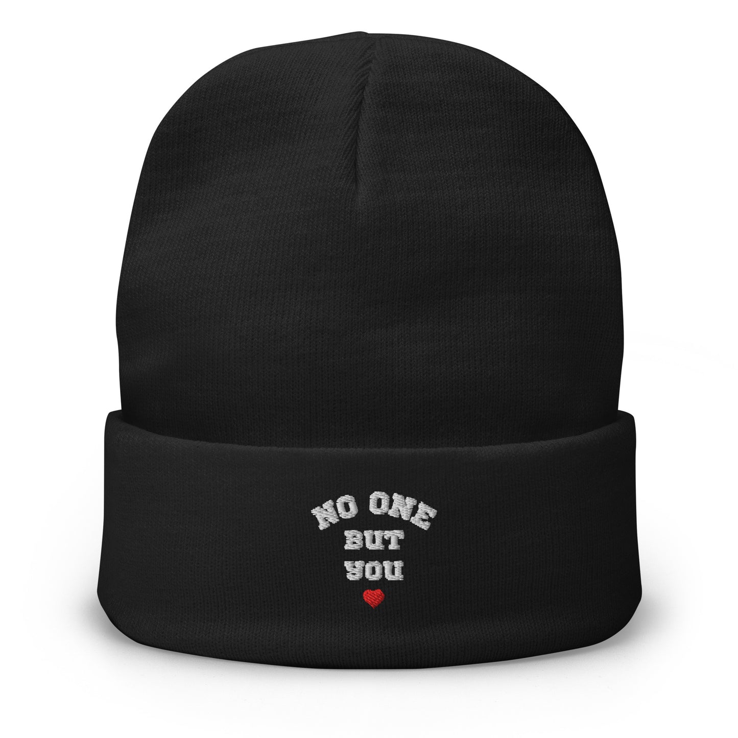 No One But You -Embroidered Beanie-black