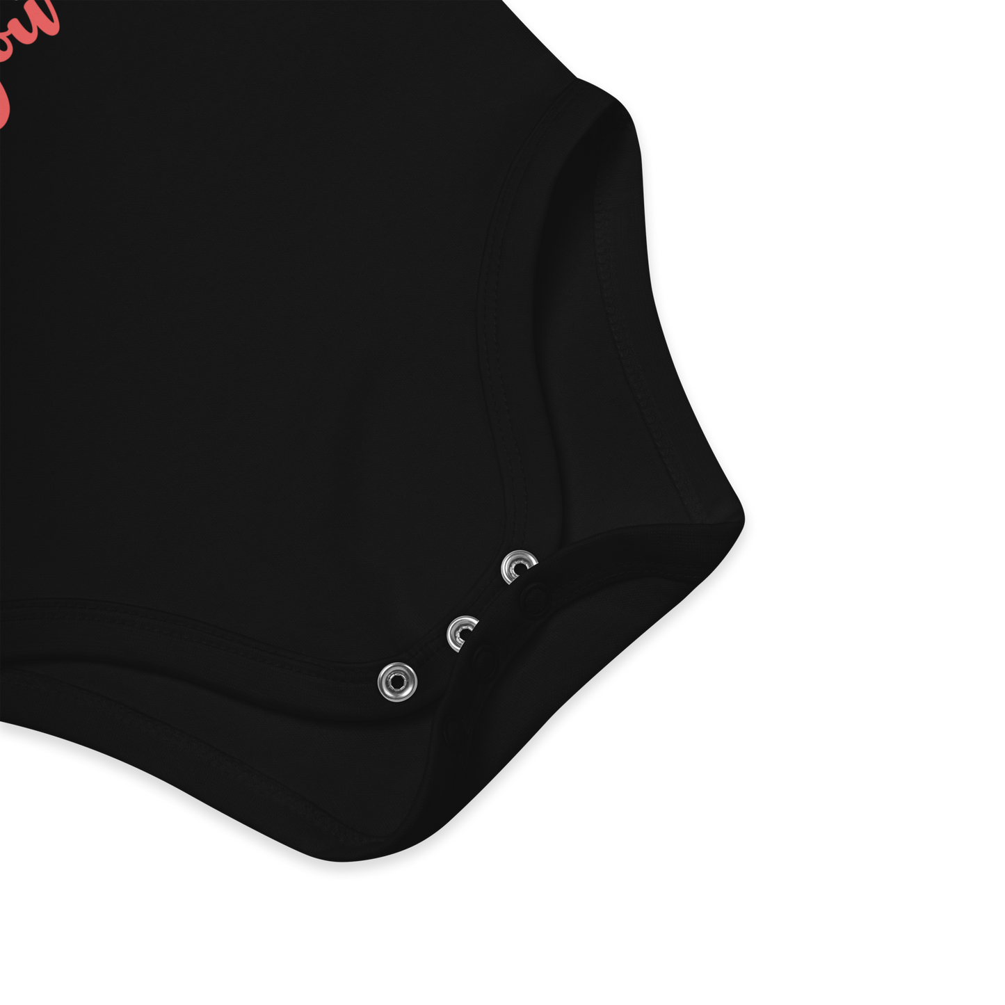 No One But You -organic cotton baby bodysuit-black