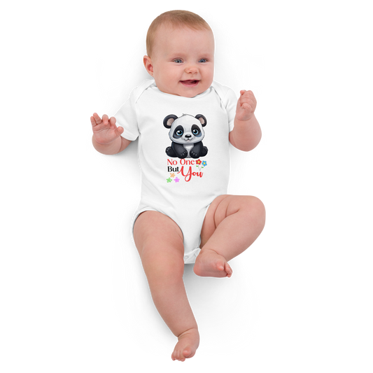 No One But You -Organic cotton baby bodysuit-white