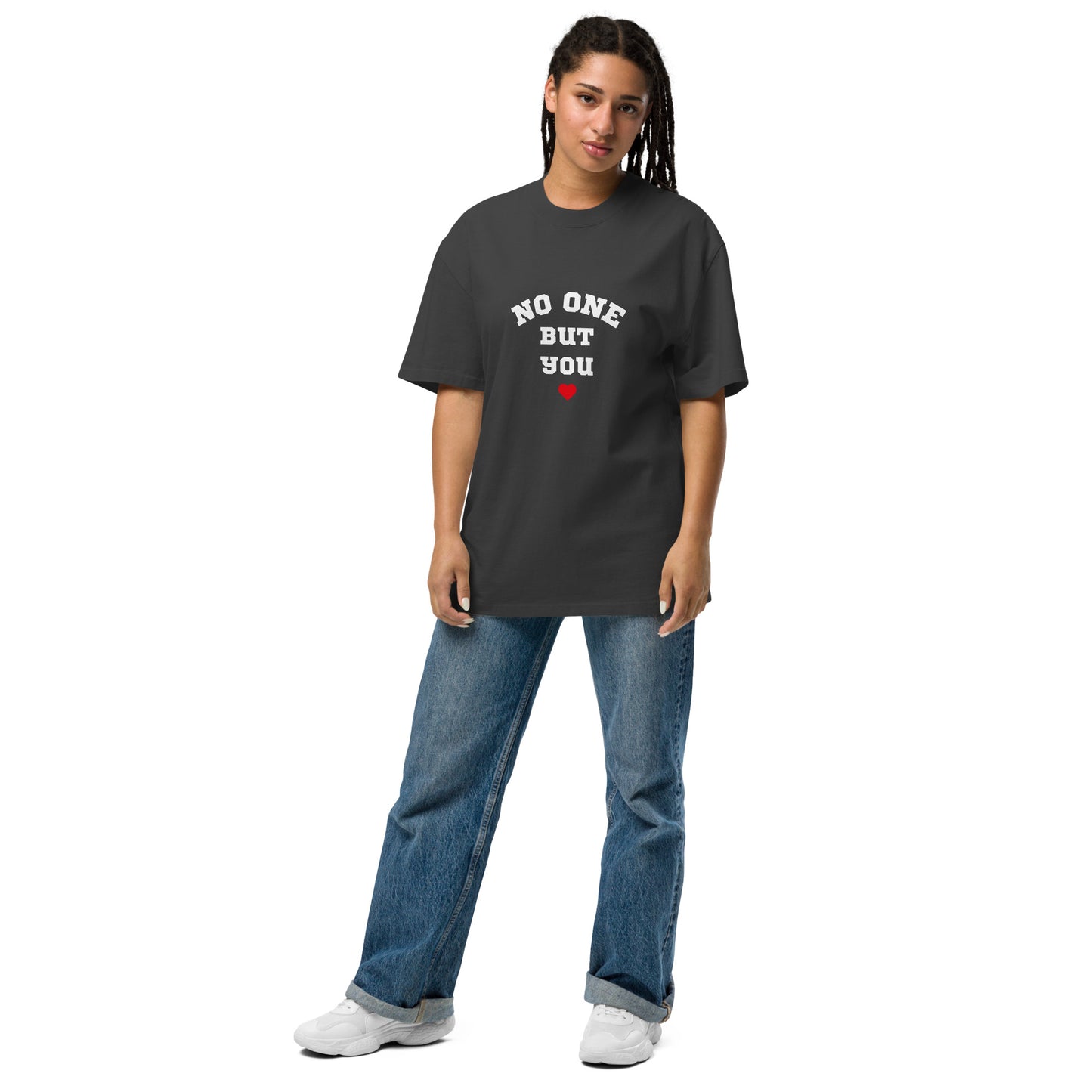 No One But You -Oversized faded t-shirt-women