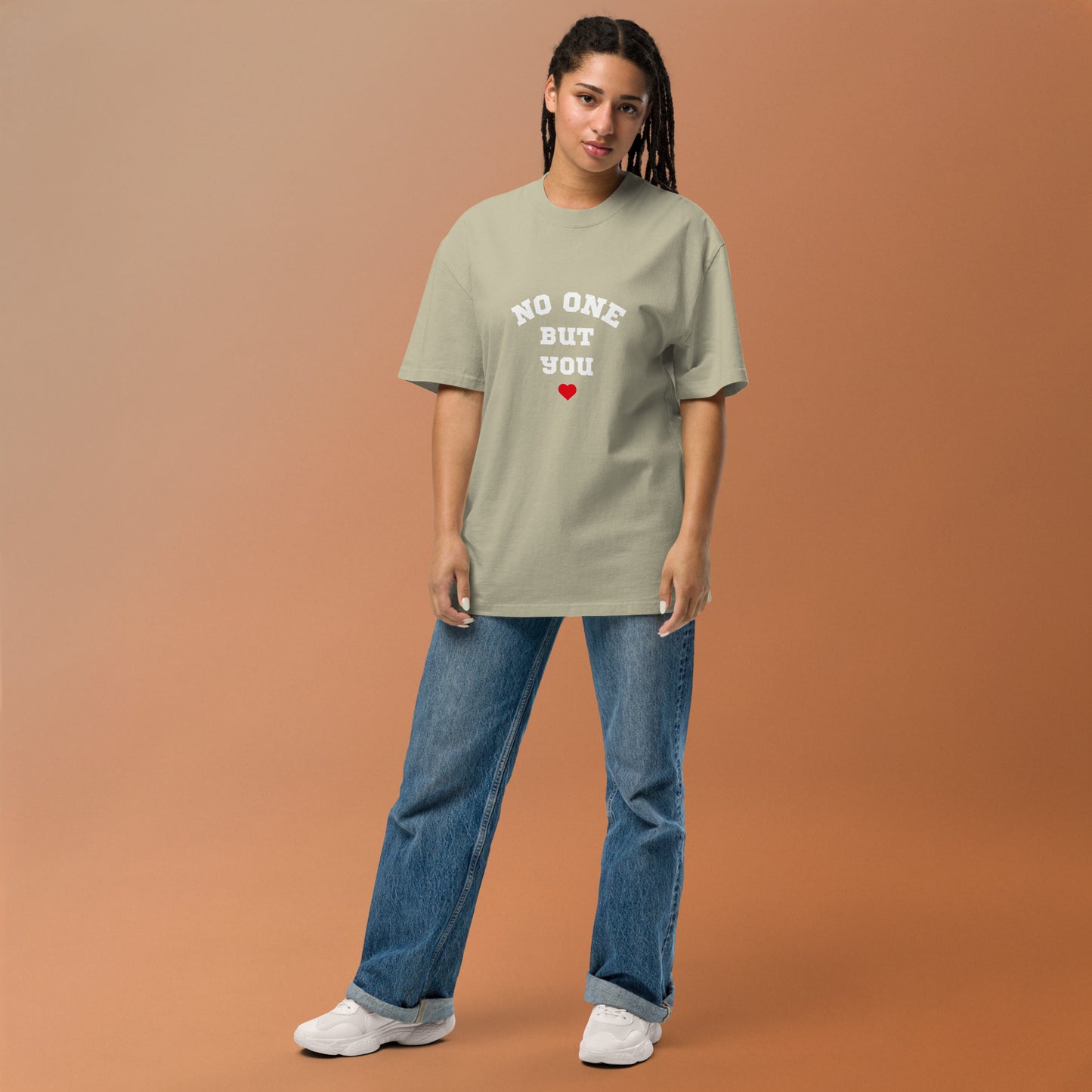 No One But You -Oversized faded t-shirt-women