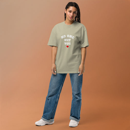 No One But You -Oversized faded t-shirt-women