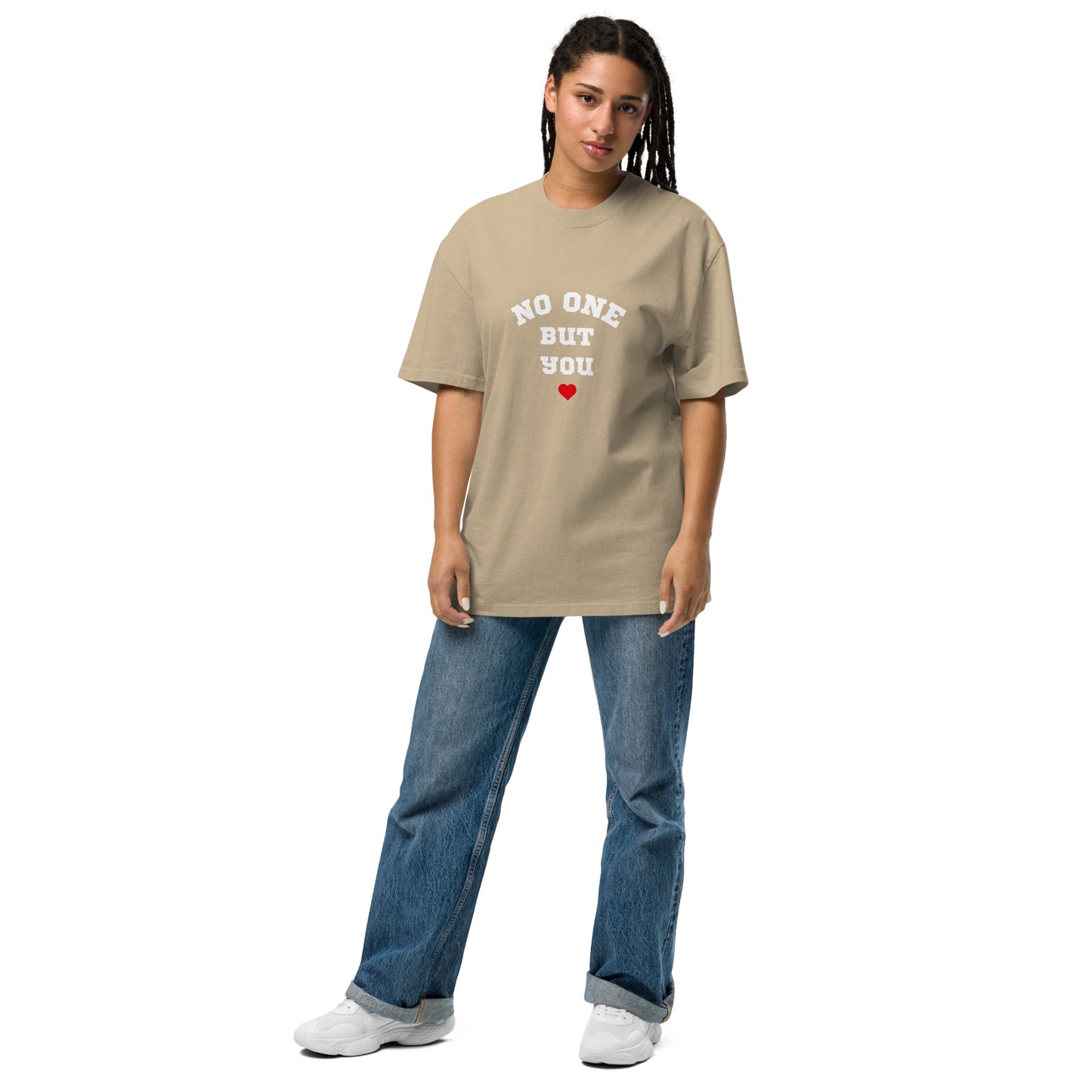 No One But You -Oversized faded t-shirt-women